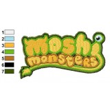 Moshi Monsters Logo Embroidery Design 02